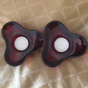 Villeroy - Boch Votives - 1 pair Red